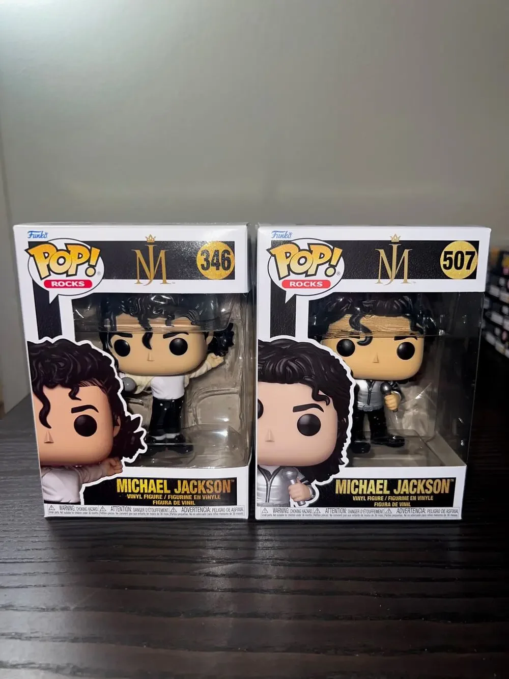 2 Michael Jackson Funko Pops Bad World Tour #507 Super Bowl #346 Music Rocks MJ